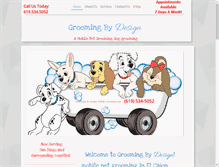 Tablet Screenshot of groomingbydesign.com